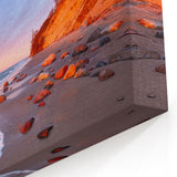 Poland Canvas Art - Baltic Sea Shoreline at Sunset