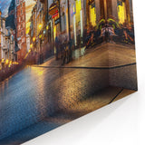 Krakow Wall Art - Evening Street View with St. Mary’s Basilica