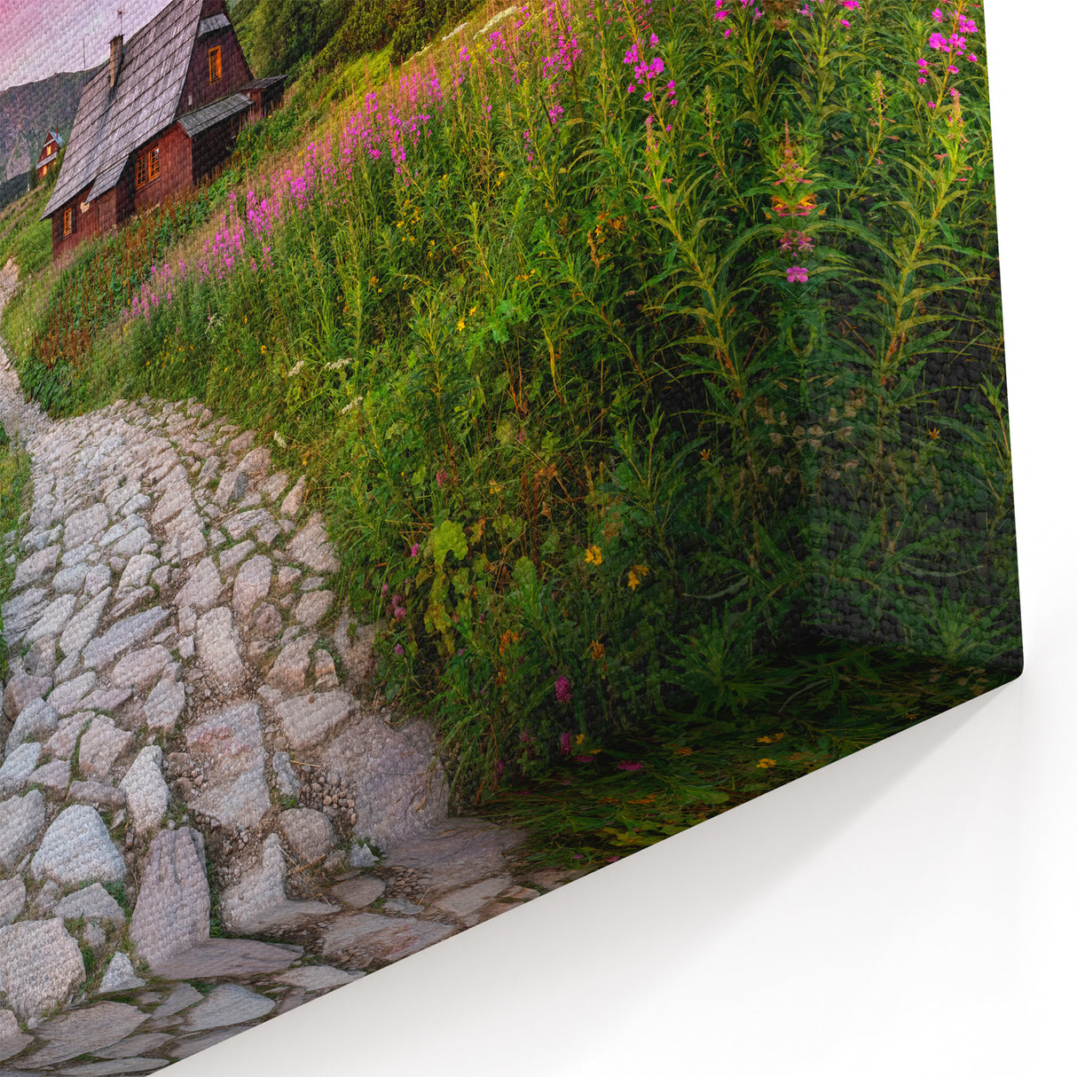 Polish Landscape Paintings - Tatra Mountains Countryside Scene