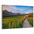 Poland Canvas Art - Idyllic Tatra Mountain Village Landscape