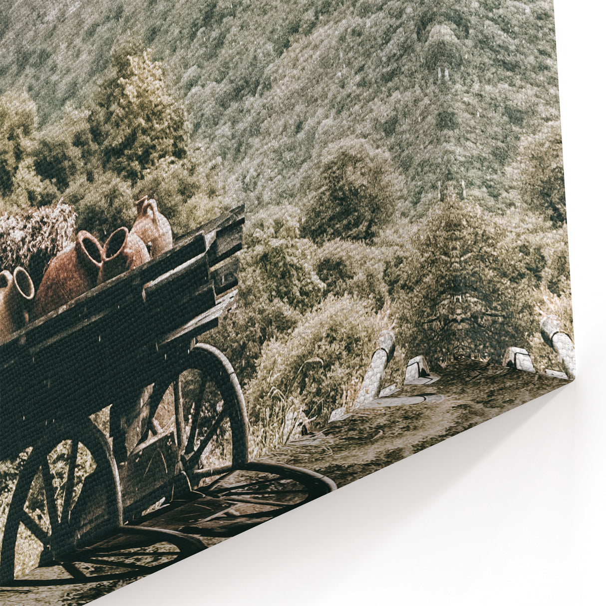 Rustic Mountain Wagon Wall Art | Country Style Farmhouse Decor