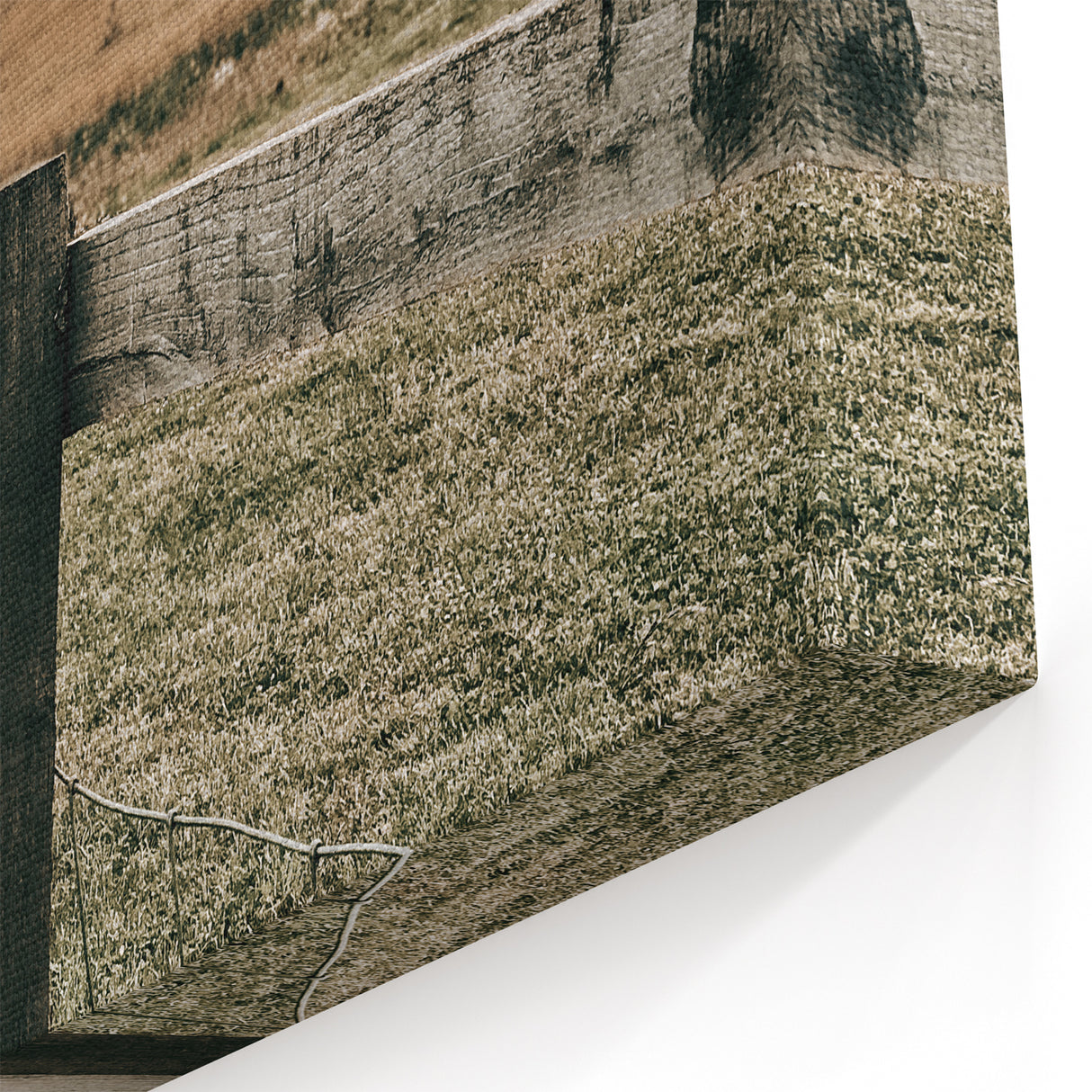 Windmill and Countryside Wall Art | Rustic Farmhouse Decor for Homes