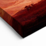 Polish Scenery Prints - Artistic Polish Flag Over Mountain Landscape