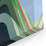 Poland Canvas Art - Contemporary Architecture with Green Accents