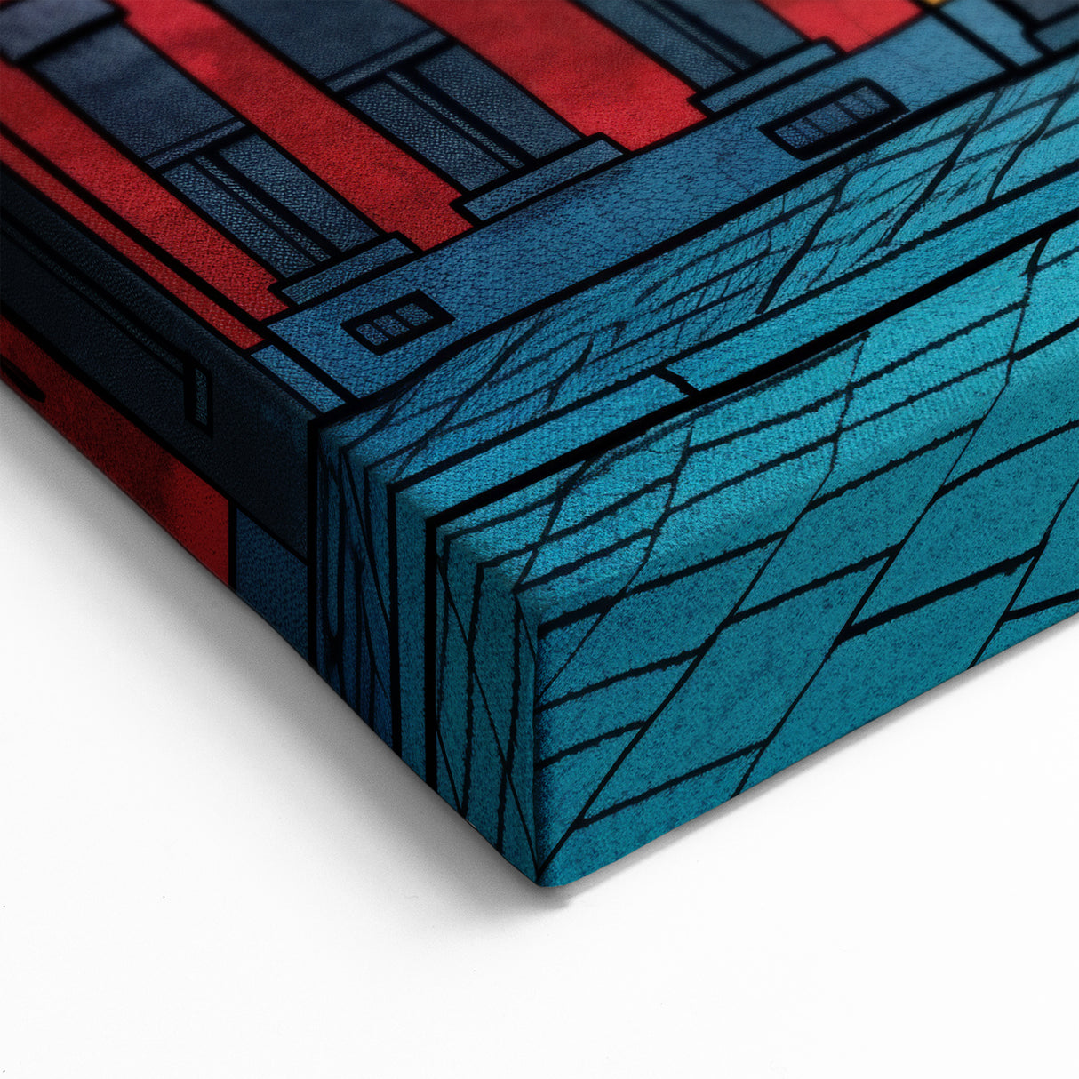 Polish Scenery Prints - Colorful Row Houses with Sunset Sky