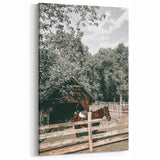 Rustic Horse & Barn Wall Art | Farmhouse Decor for Country-Style Homes