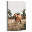 Farm Cow in Field Wall Art | Rustic Farmhouse Decor for Country Homes