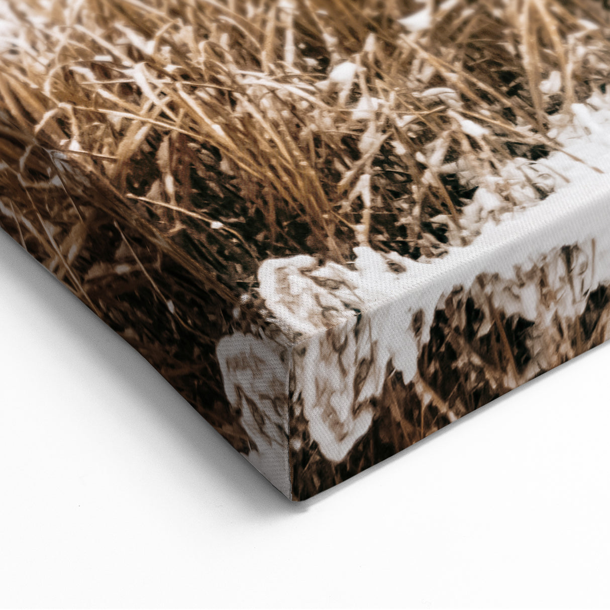 Snowy Farmhouse in Winter Wall Art | Rustic Farmhouse Decor for Homes