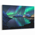 Northern Lights Norway Art - Fjord and Snowy Mountains Under Aurora