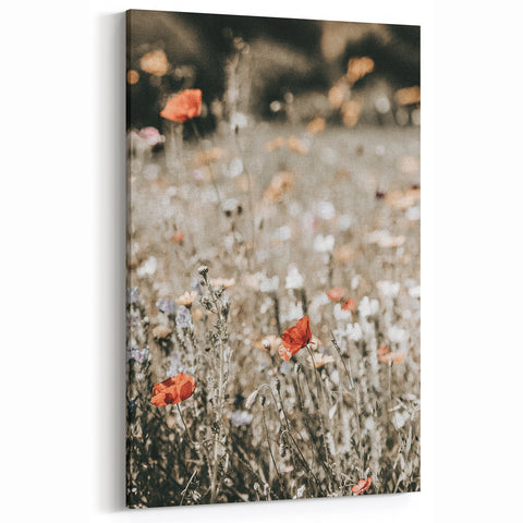 Wildflower Meadow Wall Art | Rustic Farmhouse Decor for Nature Lovers