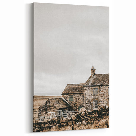 Rustic Stone Farmhouse Wall Art | Vintage Farmhouse Decor for Country Homes