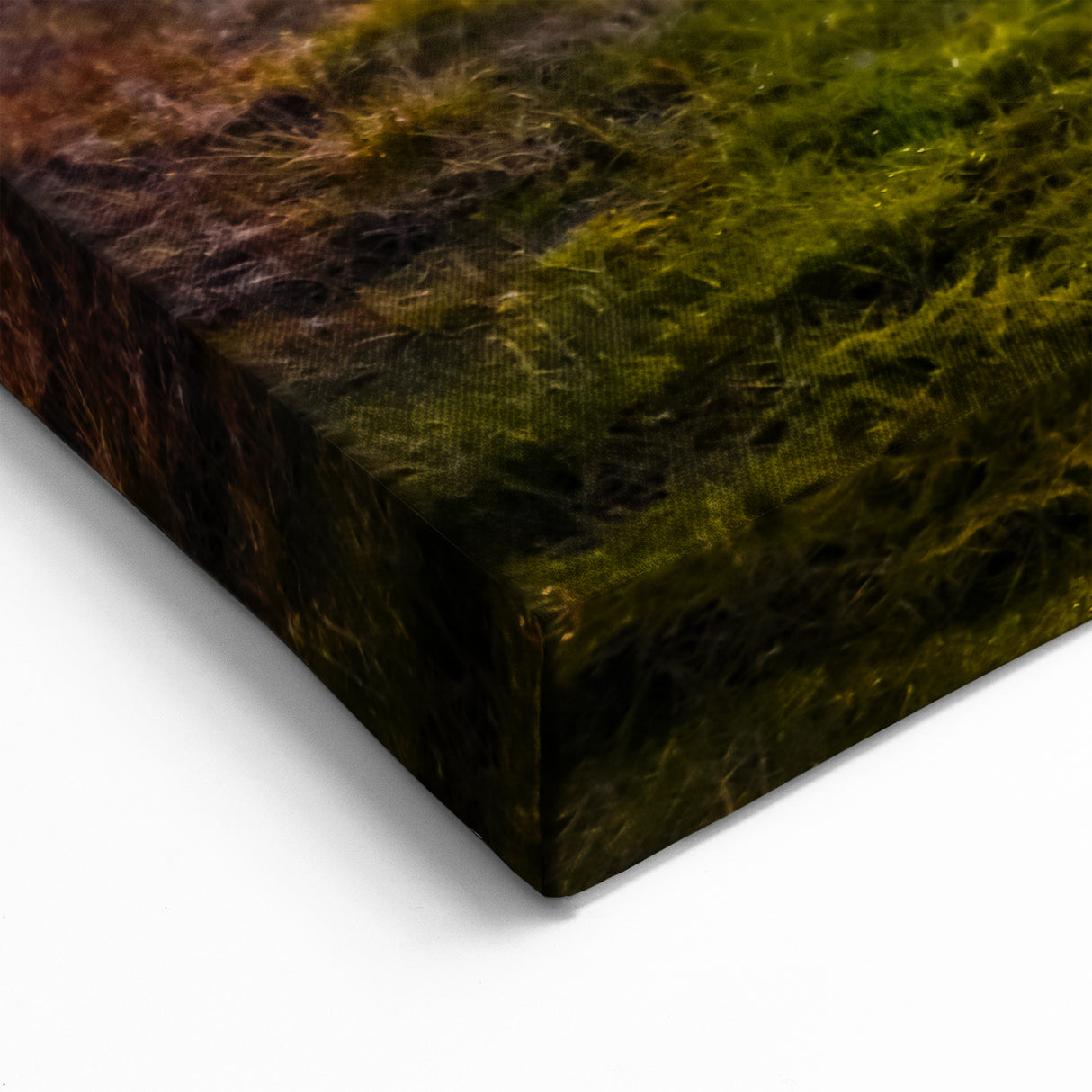 Scenic Norway Wall Decor - Sunset Over Mountains and Green Fields