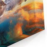 Norway Wall Art - Snowy Mountains and Reflective Sunset Waters