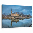 Norwegian Landscape Photography - Church Reflection and Mountain Views