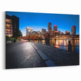 Boston Waterfront Nightscape – Stunning Massachusetts City Wall Art