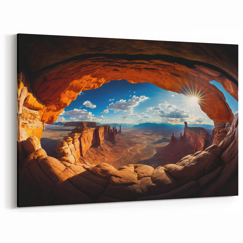 Canyonlands National Park Art - Majestic Mesa Arch Sunset Canvas Print