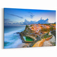 Scenic Lisbon Artwork - Azenhas do Mar Coastal Village at Dusk