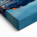 Lisbon Cityscape Painting - Nighttime Waterfront View of Lisbon Landmarks