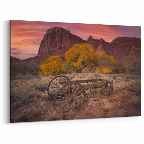 Framed Capitol Reef Artwork – Rustic Utah Scenic Photography Print