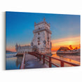 Lisbon Cityscape Painting - Sunset View of Belém Tower and Waterfront