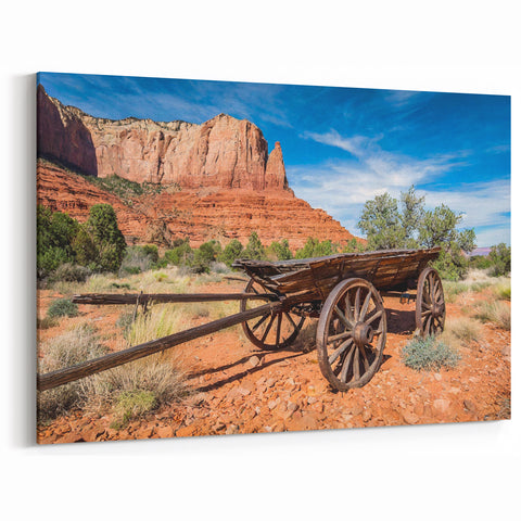 Framed Capitol Reef Artwork – Utah Scenic Wagon Landscape Print