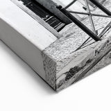 Lisbon Wall Art - Iconic Tram 28 in Black and White with Yellow Accent