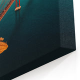 Lisbon Cityscape Painting - Cristo Rei and 25 de Abril Bridge at Sunset