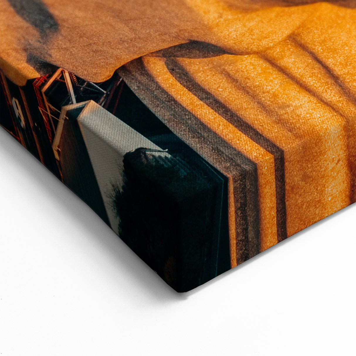 Lisbon Cityscape Painting - Cristo Rei and 25 de Abril Bridge at Sunset