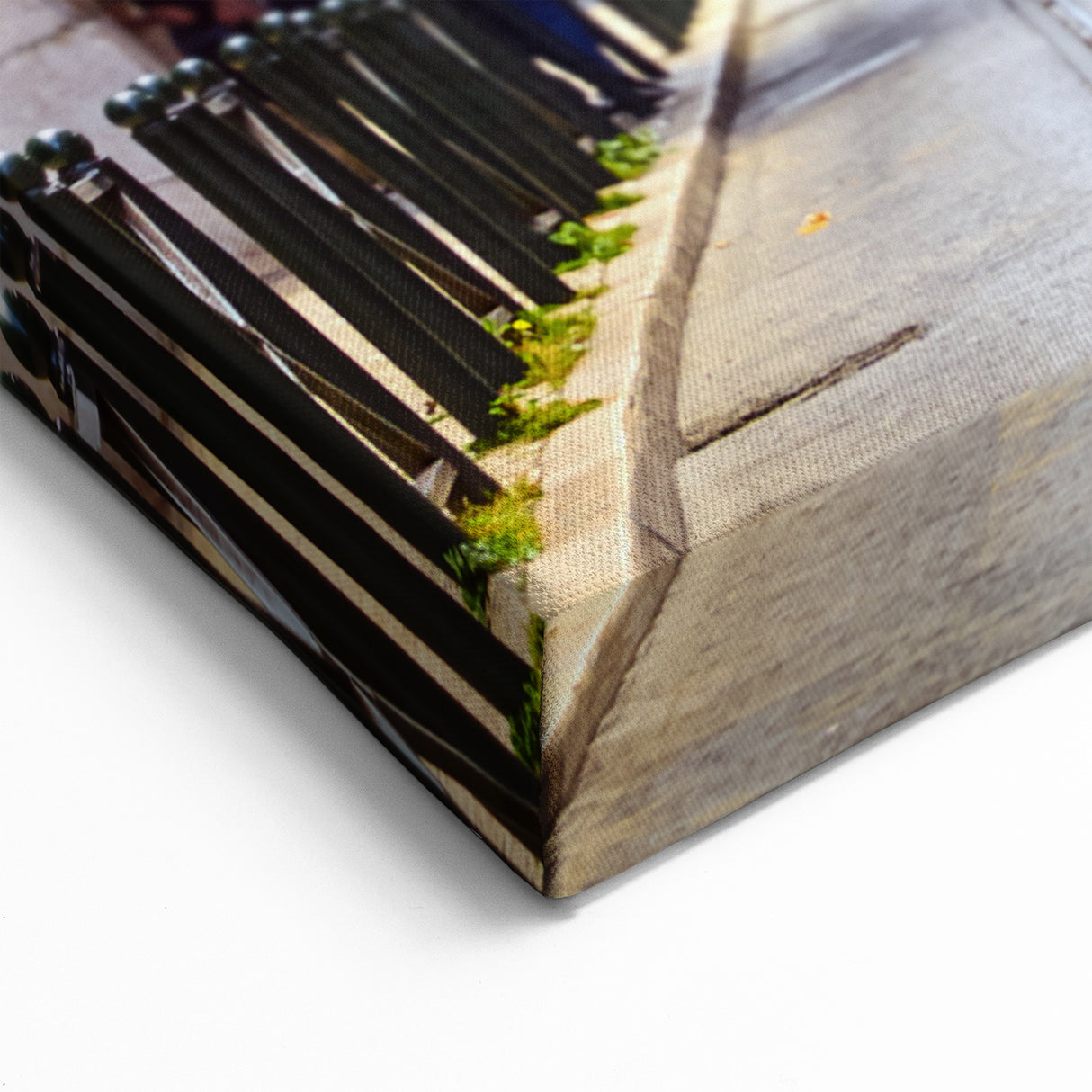 Lisbon Wall Art - Classic Trams in Baixa District Under Stone Archway