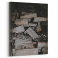 Rustic Firewood Texture Wall Art – Farmhouse Nature Decor Print