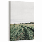 Farmhouse Wall Art of Lush Green Field Path - Rustic Country Style Decor