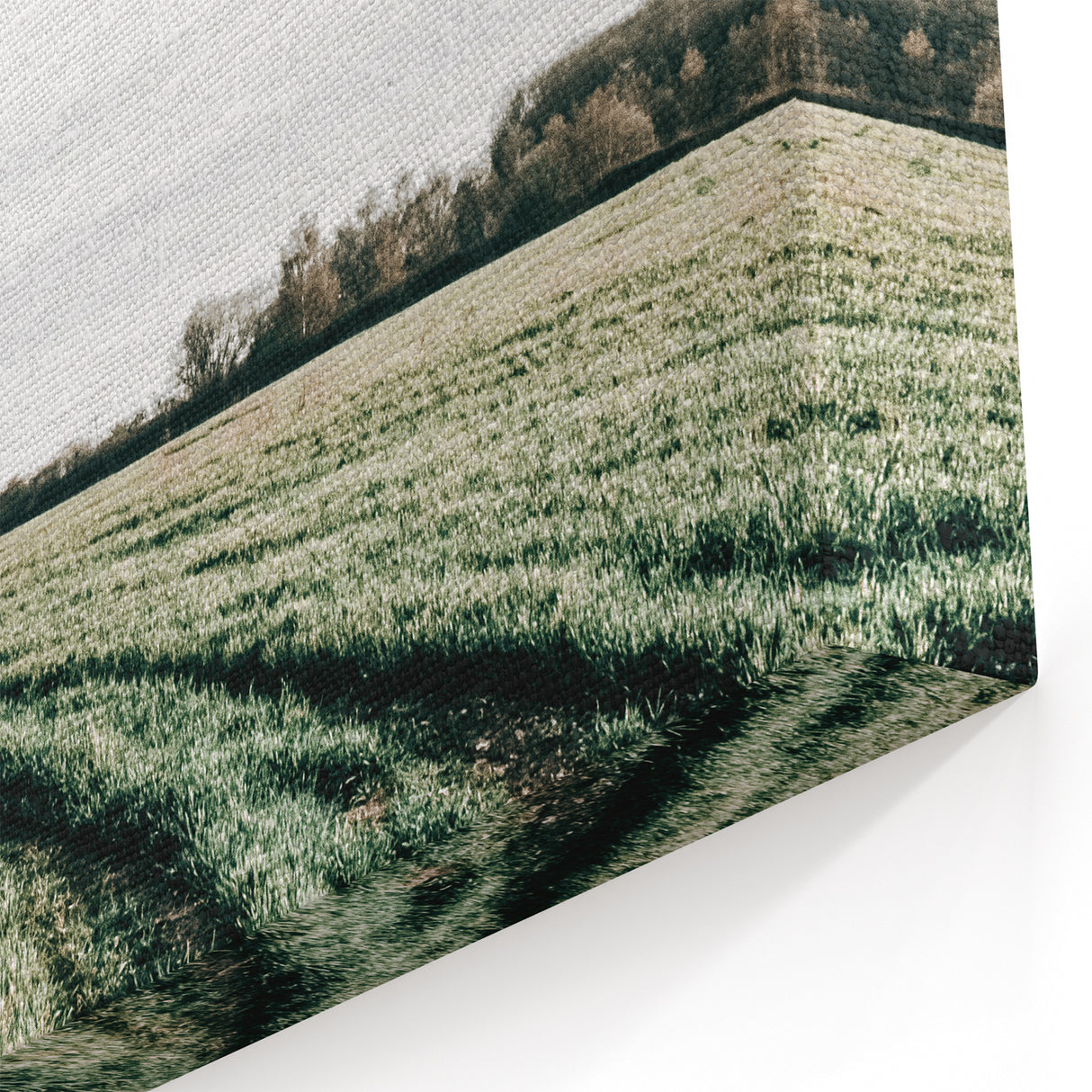 Farmhouse Wall Art of Lush Green Field Path - Rustic Country Style Decor