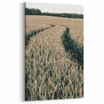 Farmhouse Wall Art of Wheat Field Path - Rustic Country Style Decor