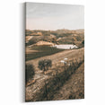 Farmhouse Wall Art – Scenic Countryside Hills and Grazing Cows Print