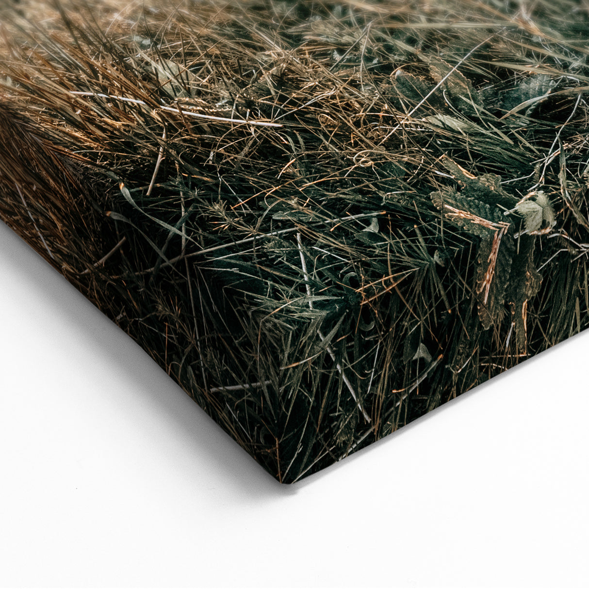 Farmhouse Wall Art – Golden Sunset over Countryside Hills for Rustic Decor