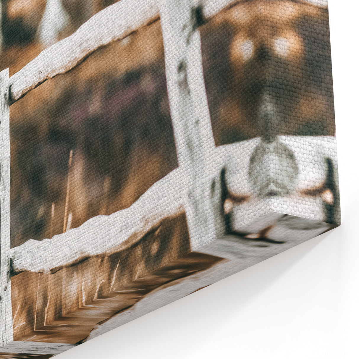 Farmhouse Wall Art – Rustic Winding Fence Print for Country Home Decor