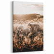 Farmhouse Wall Art – Sheep Grazing at Sunset Print for Rustic Home Decor