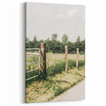 Farmhouse Wall Art – Rustic Fence and Gate Print for Country Decor