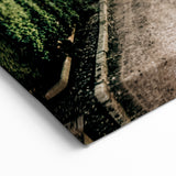 Farmhouse Wall Art – Hedge-Lined Path Print for Rustic Garden Decor