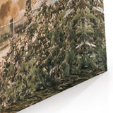 Farmhouse Wall Art - Rustic Fence and Foliage with Warm Country Charm