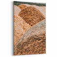 Farmhouse Wall Art - Rustic Close-Up of Hay Bales with Country Charm