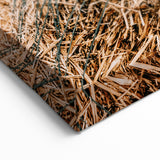 Farmhouse Wall Art - Rustic Close-Up of Hay Bales with Country Charm