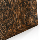Farmhouse Wall Art - Rustic Hay Bale in Golden Field with Country Charm