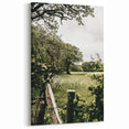 Farmhouse Wall Art - Scenic Tree-Lined Field with Rustic Country Charm