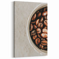 Farmhouse Wall Art - Rustic Coffee Beans Close-Up with Vintage Charm