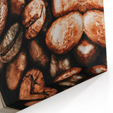 Farmhouse Wall Art - Rustic Coffee Beans Close-Up with Vintage Charm