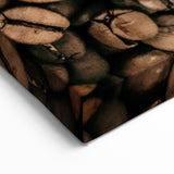 Close-Up Coffee Beans Rustic Wall Art for Kitchen and Coffee Bars