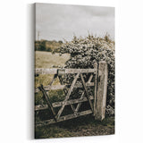 Rustic Private Gate Wall Art – Farmhouse Countryside Aesthetic