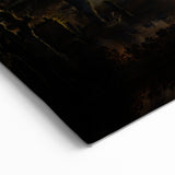 Moody Art Prints - Moonlit Night Over Castle and Forest Landscape