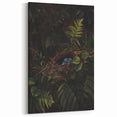 Dark Moody Wall Art - Nest with Blue Eggs for Natural Interior Decor